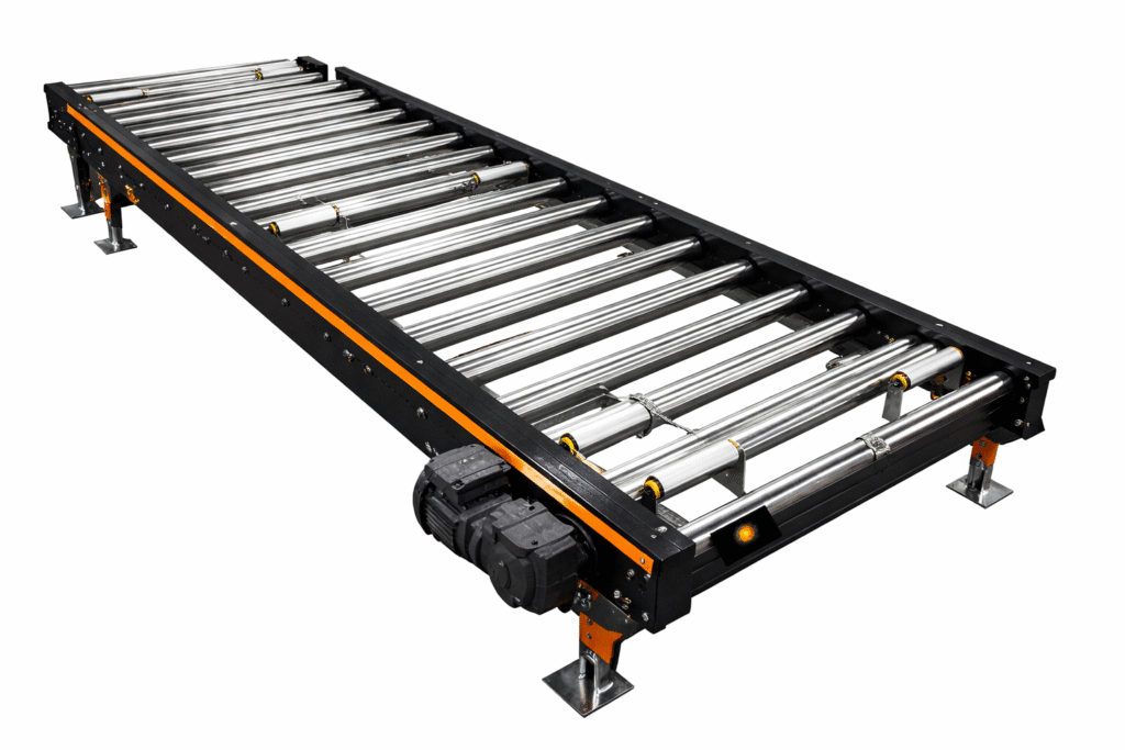 Industrial roller conveyor system